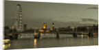 London, River Thames, London Eye, Waterloo Brigde and Houses of Parliment at night by Assaf Frank